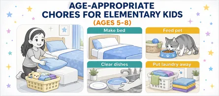 Age-Appropriate Chores for Elementary Kids (Ages 5–8)