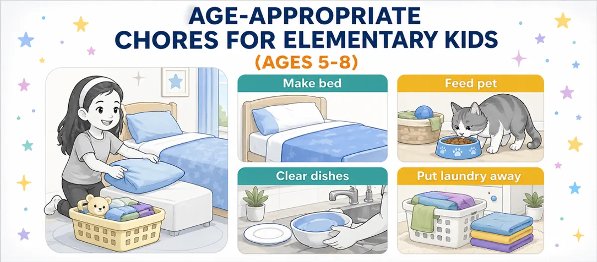 Age-Appropriate Chores for Elementary Kids (Ages 5–8)
