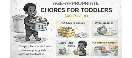 Age-Appropriate Chores for Toddlers (Ages 2–4)