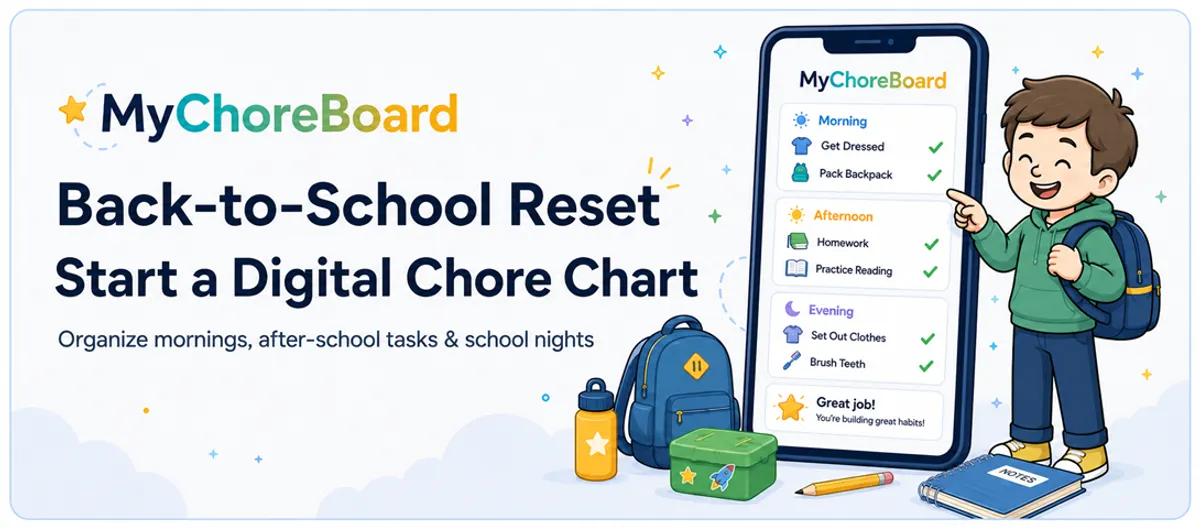 Back-to-School Reset: Start a Digital Chore Chart