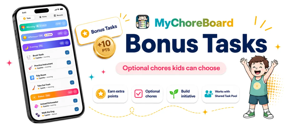 How Bonus Tasks Work in MyChoreBoard