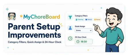 More Enhancements: Category Filters, Quick Assign & 24-Hour Clock