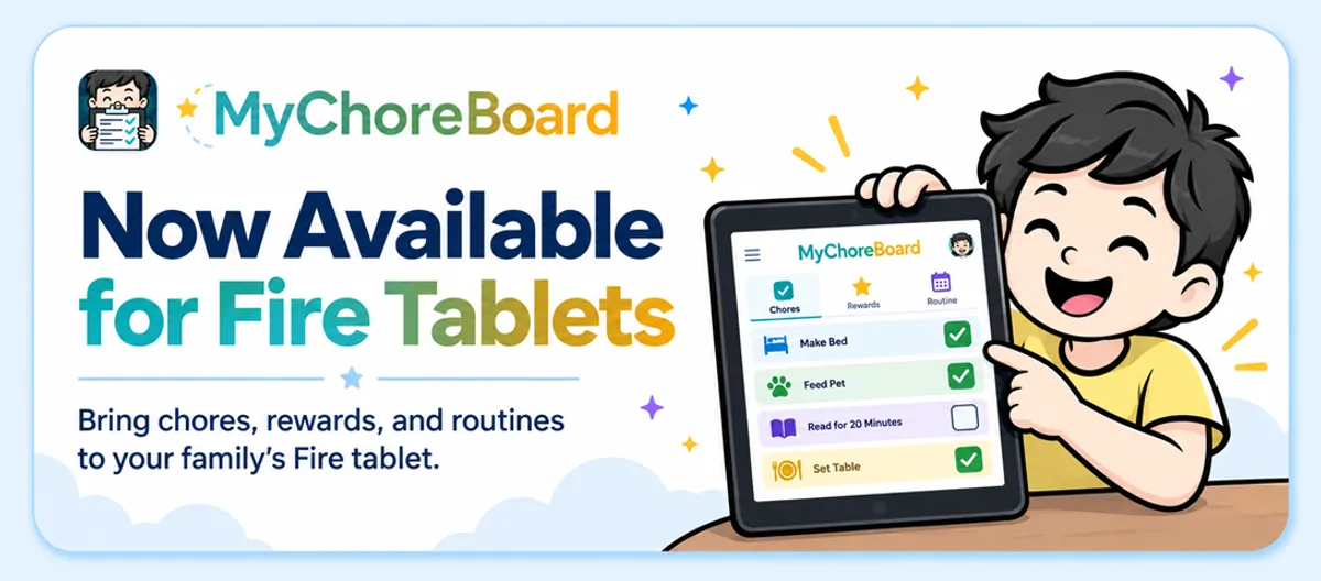 MyChoreBoard Is Now Available on Amazon Fire Tablets