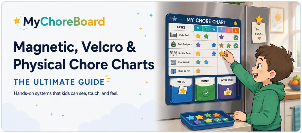 Refrigerator, Magnetic, and Velcro Chore Charts: Which One Works Best for Kids?