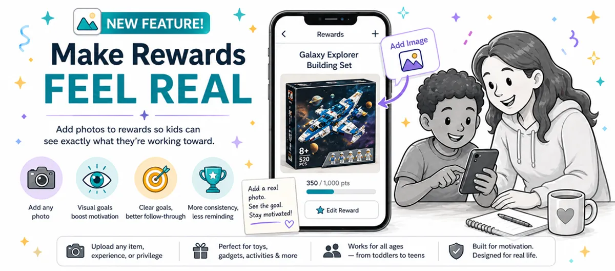 Make Rewards Feel Real: Add Photos to MyChoreBoard Rewards