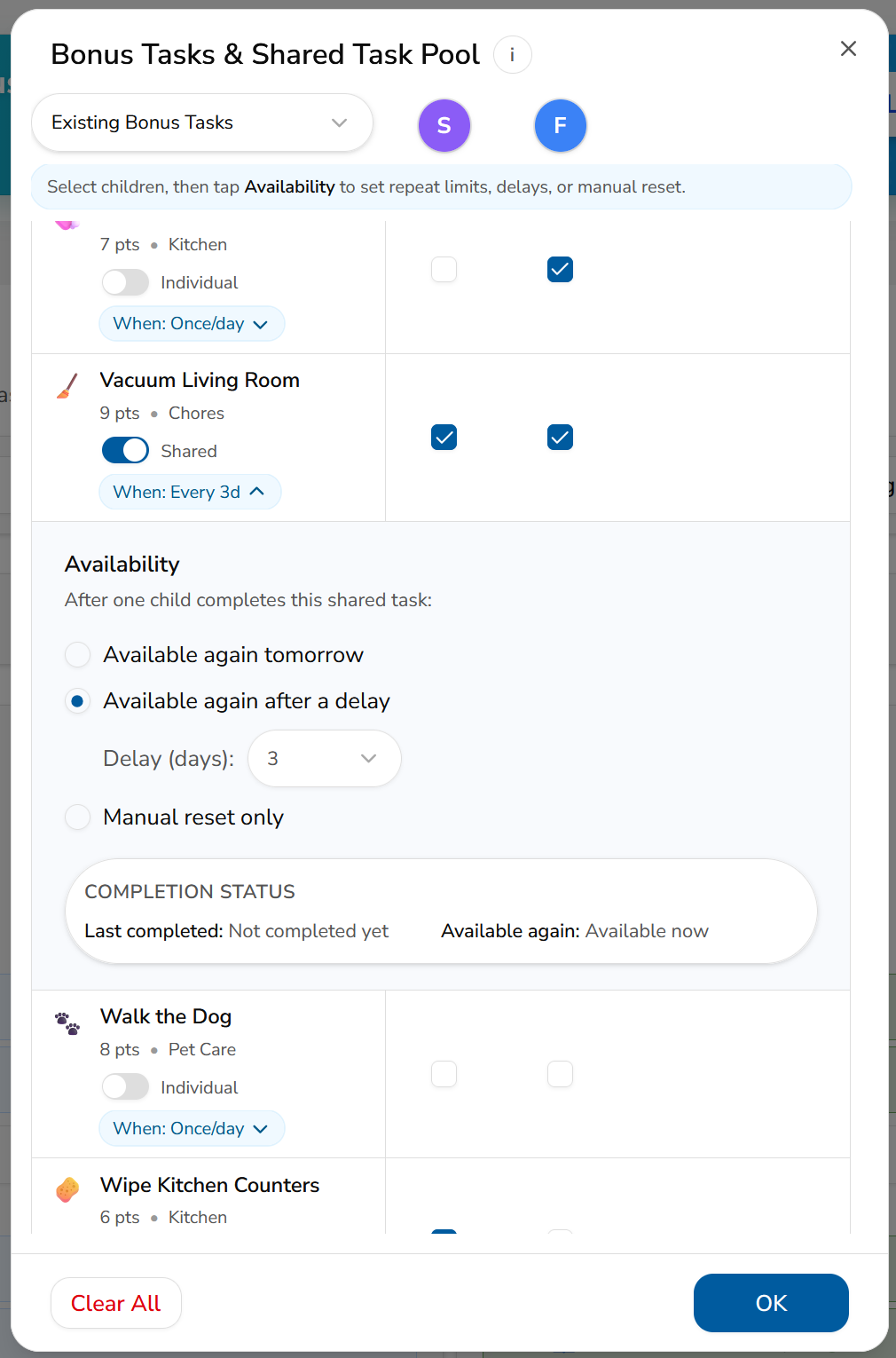 side-right w-700 h-700 Bonus Tasks in the MyChoreBoard child interface