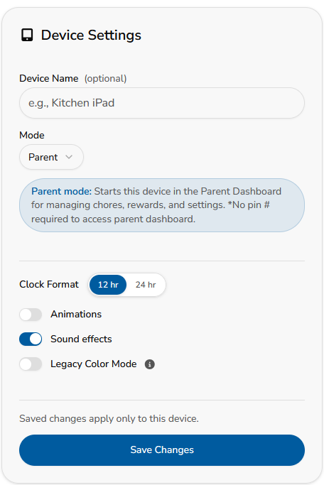 side-right w-700 h-700 The Device Settings screen in MyChoreBoard
