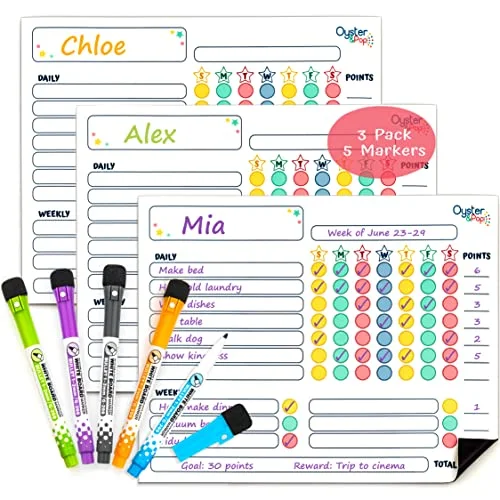 Magnetic Dry Erase Chore Chart reward image